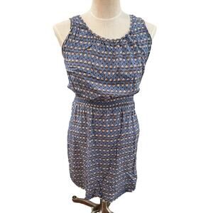 Piko 1988 Sleeveless Dress Preppy Blue Sailboat Print M